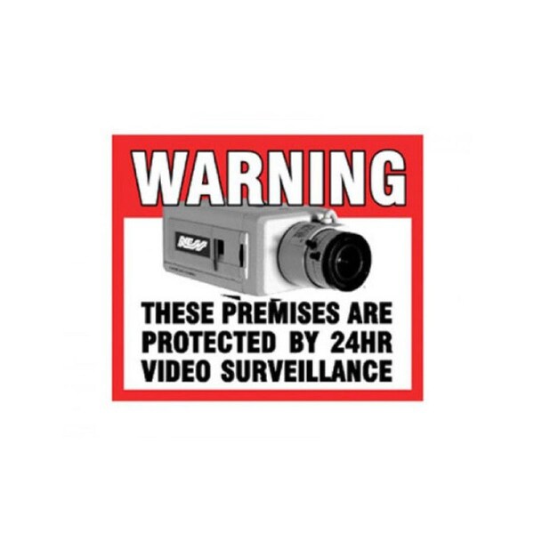 NESS Cctv Warning Sticker [Rear] Rear Adhesive Ness