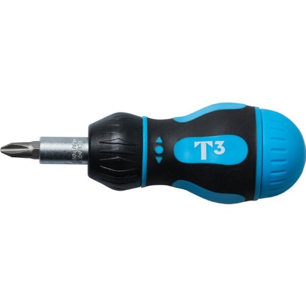 T3 8 In 1 Ratchet Stubby Screwdriver