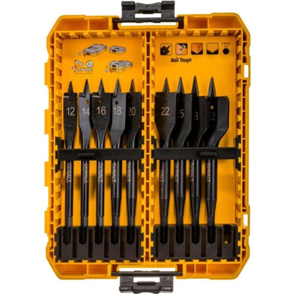 DEWALT 9 Piece Extreme Impact Spade Bit Set Flatwood Set