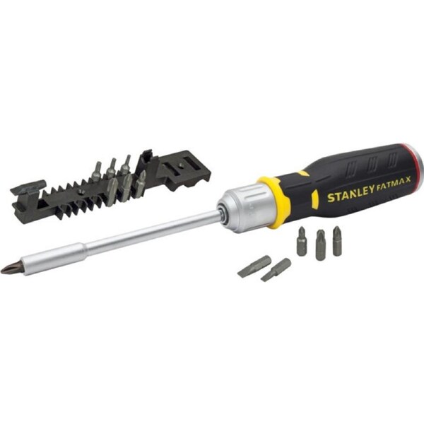 STANLEY Fatmax Ratchet Screwdriver And 12 Piece Bit Set - Stanley