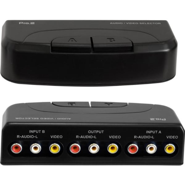 PRO2 2-Way Composite Av Selector 2 In 1 Out Av Switcher