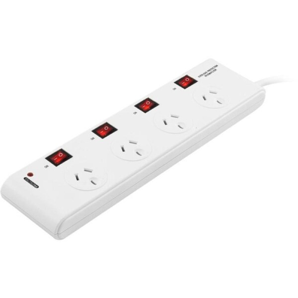 DOSS 4 Way Surge Protect Powerboard Individually Switched