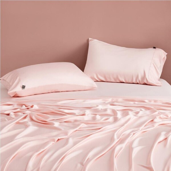 Natural Home Bamboo Standard Pillowcase Blush Pink Twin Pack