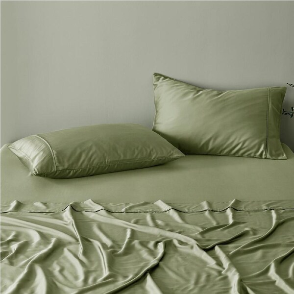 Natural Home Bamboo Standard Pillowcase Eucalyptus Twin Pack