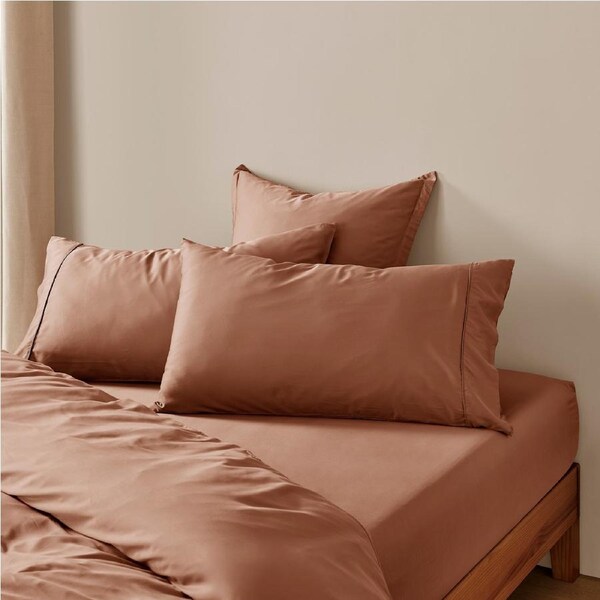 Natural Home Bamboo King Pillowcase Earth Twin Pack