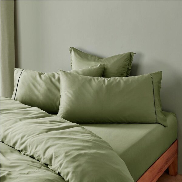 Natural Home Bamboo King Pillowcase Eucalyptus Twin Pack