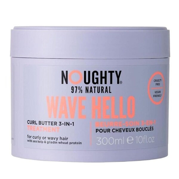 2 x NOUGHTY 97% Natural Wave Hello Curl Butter 3-in-1 Moisturising Hair - 300ml
