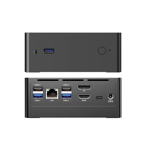 BDI Intel N100 Mini PC Dual 4K Display Tiny Computer--8G RAM DDR5 256G SSD