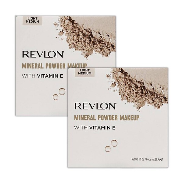 2 x Revlon Mineral Powder 28.3g - 002 Light Medium