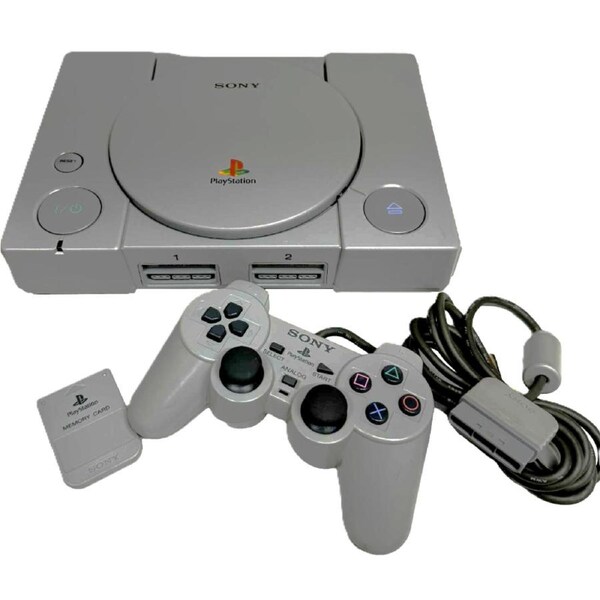 Playstation 1 PS1 Console + 1 Dual Shock Controller + Memory Card PAL SCPH-9002 #2 (Preowned)