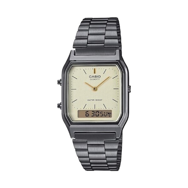 Casio Unisex Analogue Watch White AQ230GG-9A