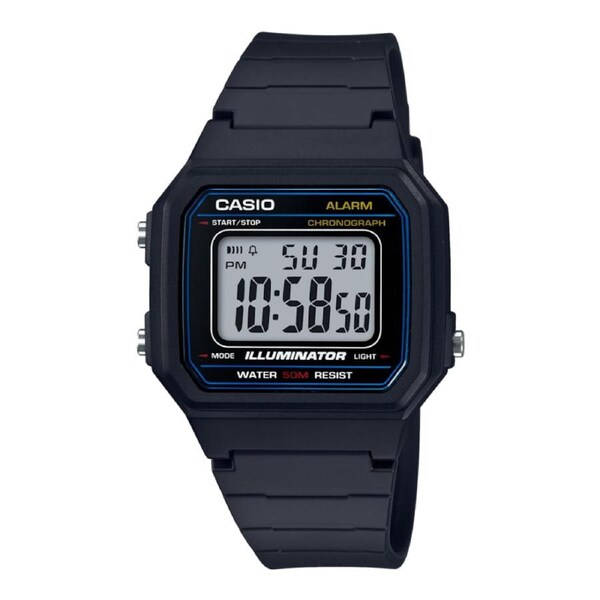 Casio Unisex Digital Watch Black W217H-1A