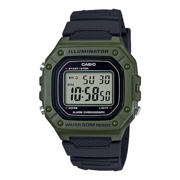 Casio Unisex Digital Watch Black W218H-3A