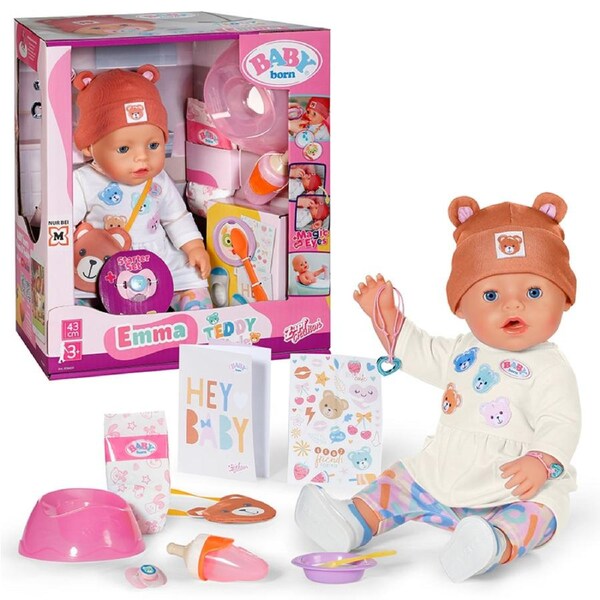 BABY born Emma in Teddy Style Doll 43cm