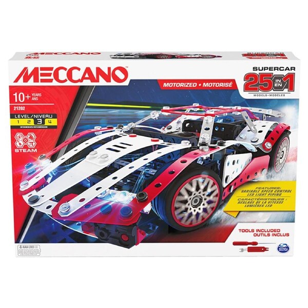 Meccano Supercar 25-in-1 Multi Model Set