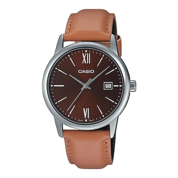 Casio Unisex Analogue Watch Brown MTPV002L-5B3