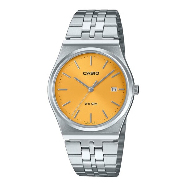 Casio Unisex Analogue Watch Yellow MTPB145D-9A