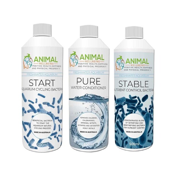 Animal Wellbeing Aquarium Starter Pack 3pk (500mL)