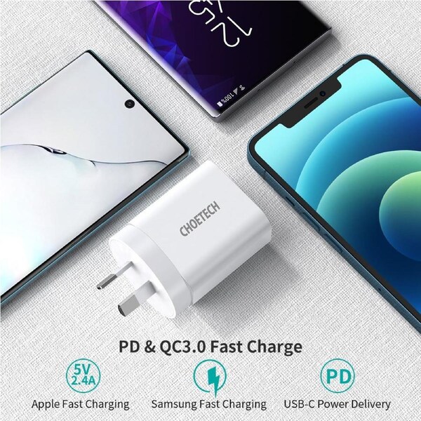 Choetech Q5004 20W USB-C Charge -White