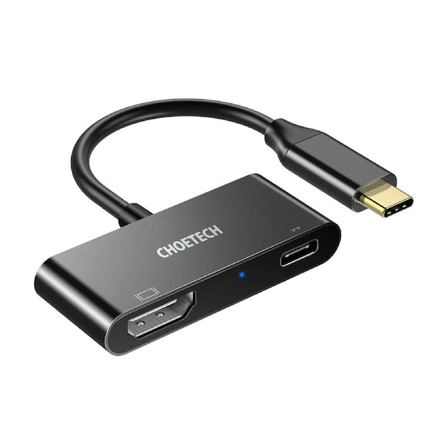 Choetech HUB-M03 USB C to HDMI Adapter(4K@60hz) with 60W PD Charging Port Thunderbolt 3 Compatible