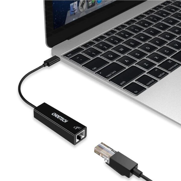 Choetech HUB-R01 USB C to Ethernet Adapter USB 3.1 Type C to RJ-45 10/100/1000 Gigabit Ethernet LAN