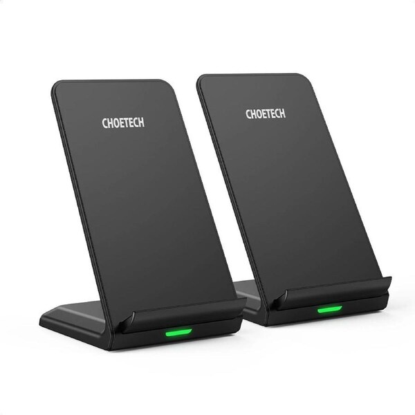 Choetech MIX00093 Fast Wireless Charging Stand 10W Qi-Certified T524S x 2-Pack