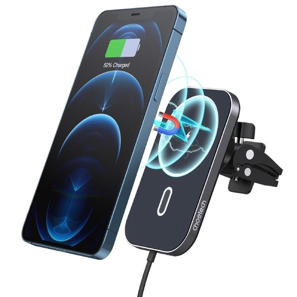 Choetech T200-F-V2 (201Bk) 15W Magleap Magnetic wireless Car charger & Holder 1M