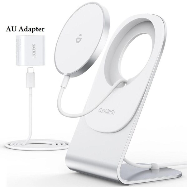 Choetech MA00117-SL (H047+T517+AC) 15W MagLeap Magnetic Wireless Charger + Stand+AC