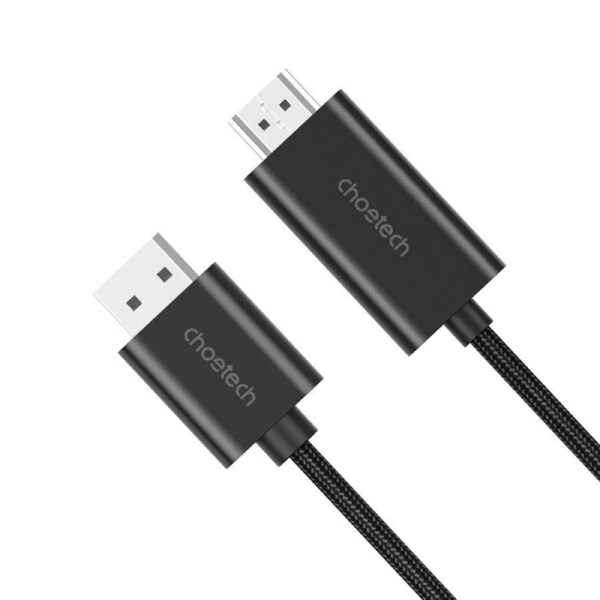 Choetech XDH01 4K 60Hz DisplayPort Male to HDMI Male Braided Cable 2m