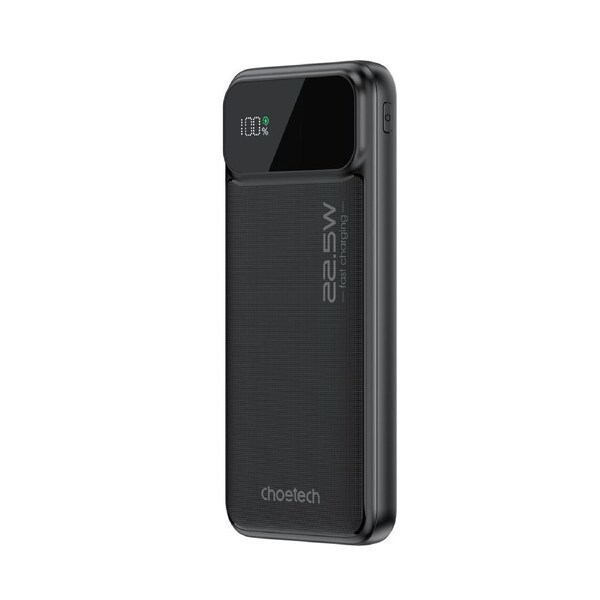CHOETECH B728 10000mAh Power Bank PD22.5W with Digital Display Black