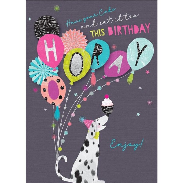 Debbie Edwards Happy Birthday Hooray Design Mini Card 8x10cm