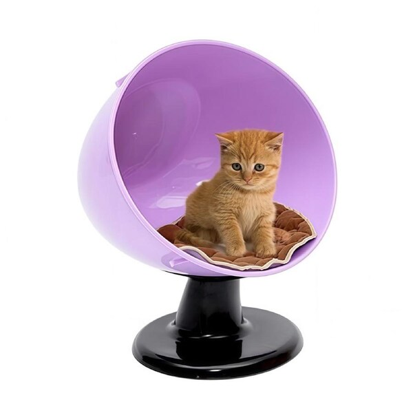 YES4PETS Medium Pet Cat Cave House Nest Puppy Cave Pet Chair Bed Purple