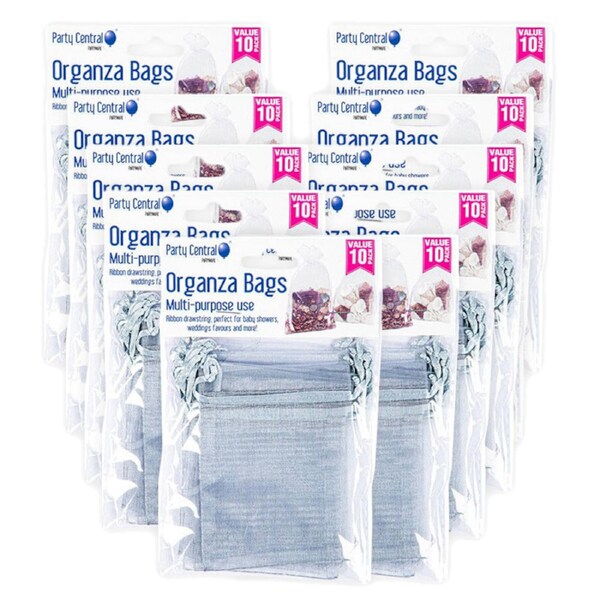Deal365 10Pack Bag Organza 10pcs 7.5cm x 10cm