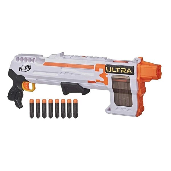 Nerf Ultra 3 Blaster Pump Action 8-Dart Internal Clip 8 Ultra Darts Ages 8 Plus