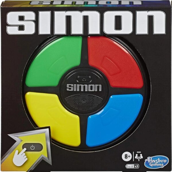 Simon Handheld Electronic Game Lights Sounds Memory Challenge Toy Ages 8 Plus
