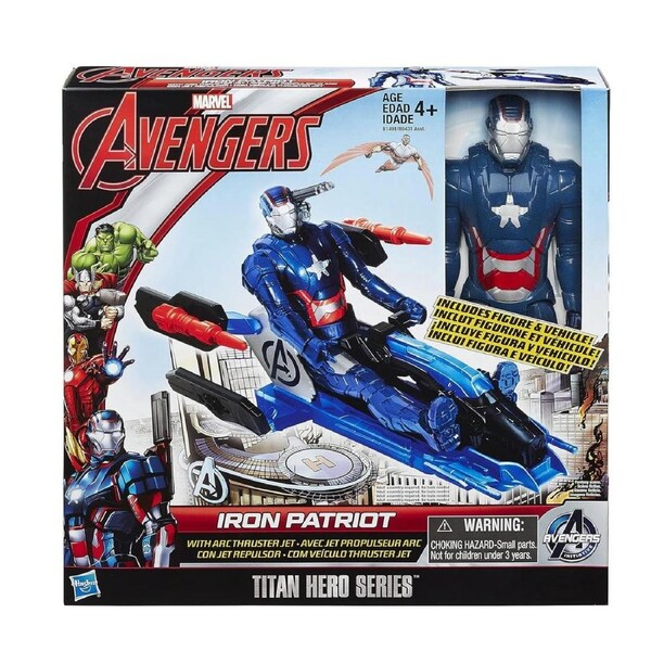 Avengers Titan Hero Series Iron Patriot 12 Inch Figure Arc Thruster Jet