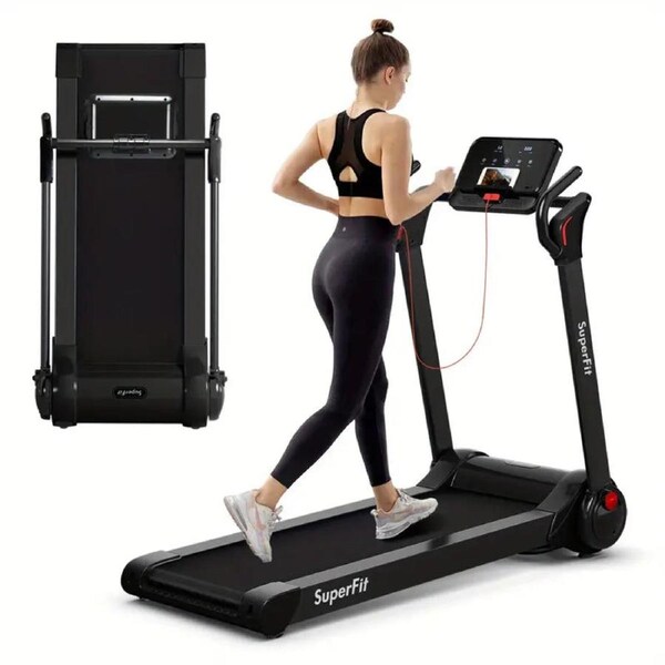 Folding Electric Treadmill 2.25Hp - Black