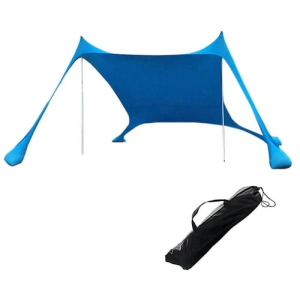 Ultralight Beach Awning Sunshade Tent For Outdoor (Blue)