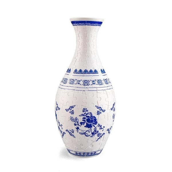 3D Art Puzzle Vase Porcelain Flower Vase
