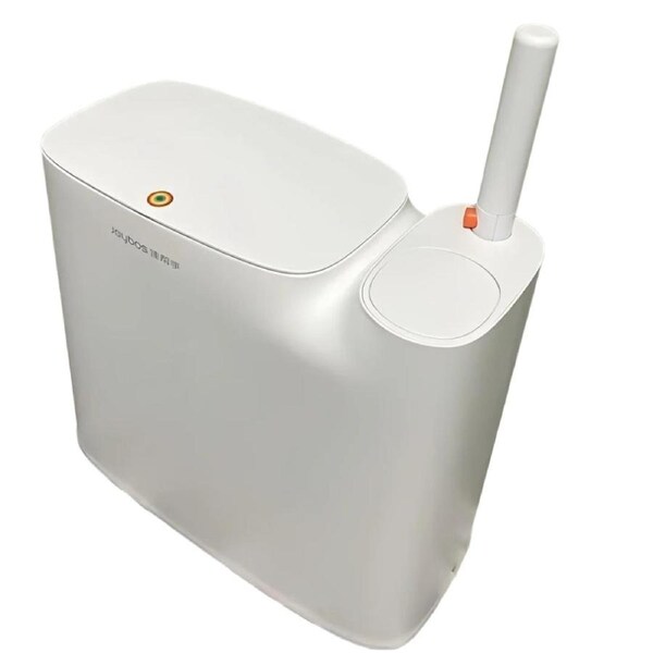 Press-Top Wastebasket And Toilet Brush Set