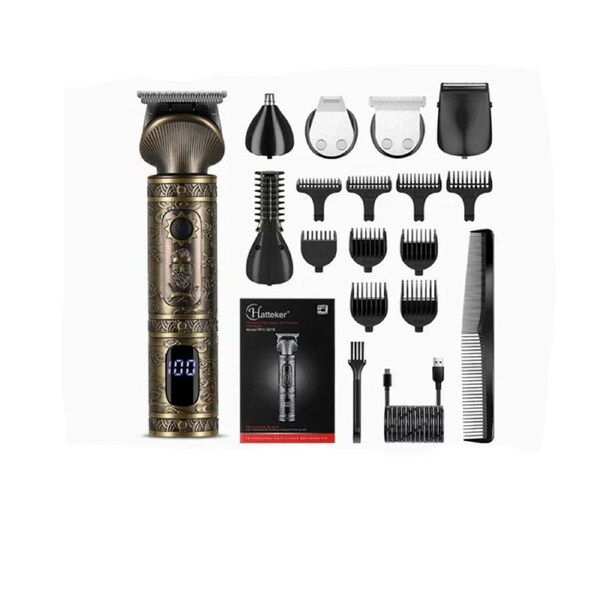 6 in 1 Hair Clipper And Trimmer Set USB Rechargeable for Men Bronze