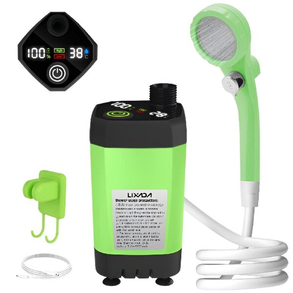 Portable Camping Shower Kit with Digital Display