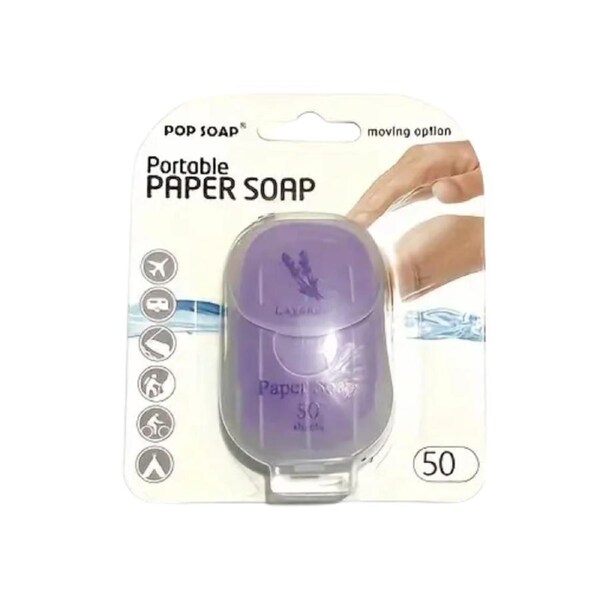 Paper Soap for Travel & Camping (50pcs)