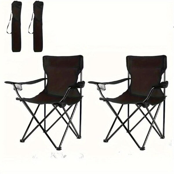 Lightweight Folding Beach Chairs (Set of 2)