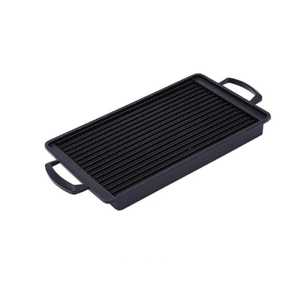 Portable Charcoal BBQ Grill Plate Reusable Outdoor Carbon Furnace Black