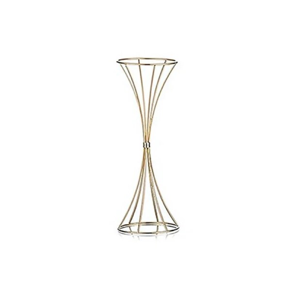 2-Pack Iron Flower Stand Vases Wedding Centerpiece Stands Gold