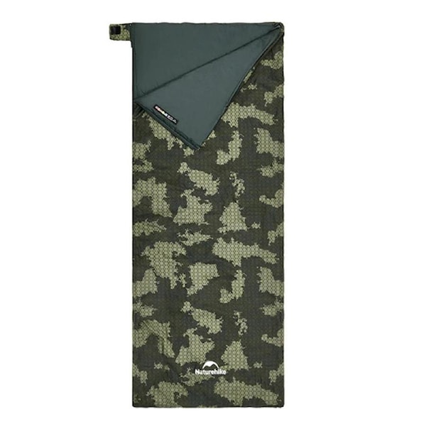 Camouflage Ultralight Waterproof Sleeping Bag Splicable 3-Season Green