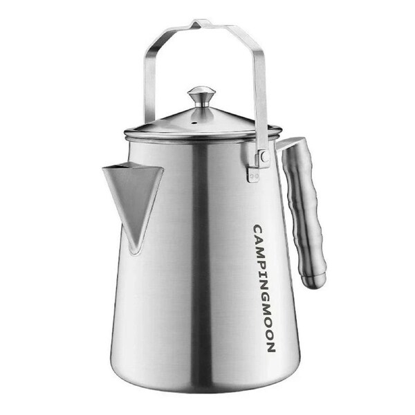 Camping Tea Kettle 1.86L with Titanium Plating Silver