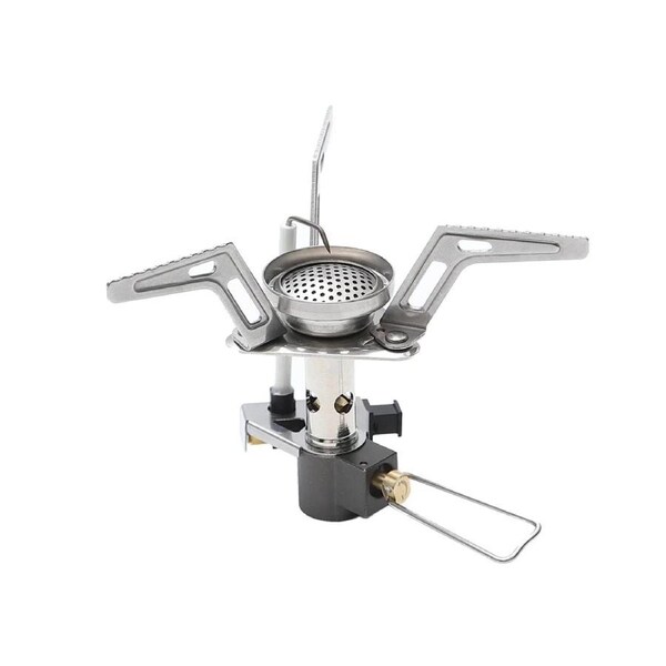 Ultralight Portable Backpacking Gas Stove 7165 BTU Camp Burner Silver