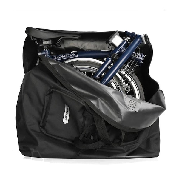 20-Inch Waterproof Bike Carrying Bag PU Storage Bag Black